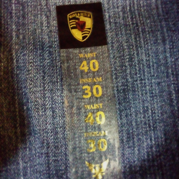 MARX & DUTCH Platinum Quality Fashion Designer Demin Jeans Men's 40/30 Blue - Picture 11 of 14